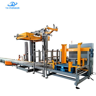Giá tốt. Hệ thống Palletizing Gantry cho các hộp và thùng giấy với chế độ điều khiển giảng dạy robot trực tuyến
