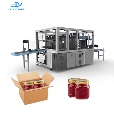 Giá tốt. Dây chuyền đóng gói tự động cho chai, lon, mứt đóng chai, máy đóng thùng carton trực tuyến