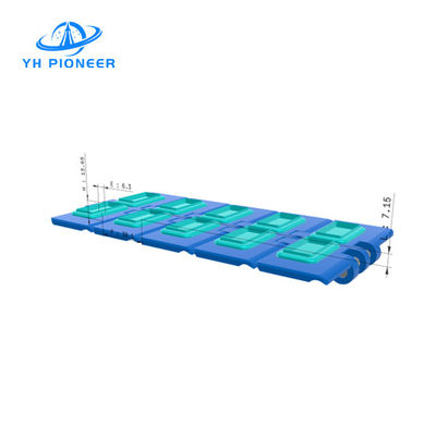 Giá tốt. POM cao su bọc dây chuyền vận chuyển tấm 100mm chiều rộng cho vận chuyển công nghiệp trực tuyến