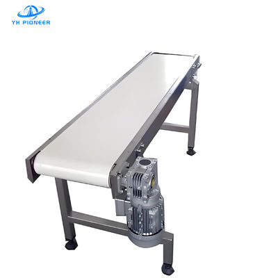 Giá tốt. Hệ thống băng chuyền dây chuyền trắng vệ sinh với dây chuyền PU chất lượng thực phẩm và khung thép không gỉ 304 cho vận chuyển vệ sinh trực tuyến